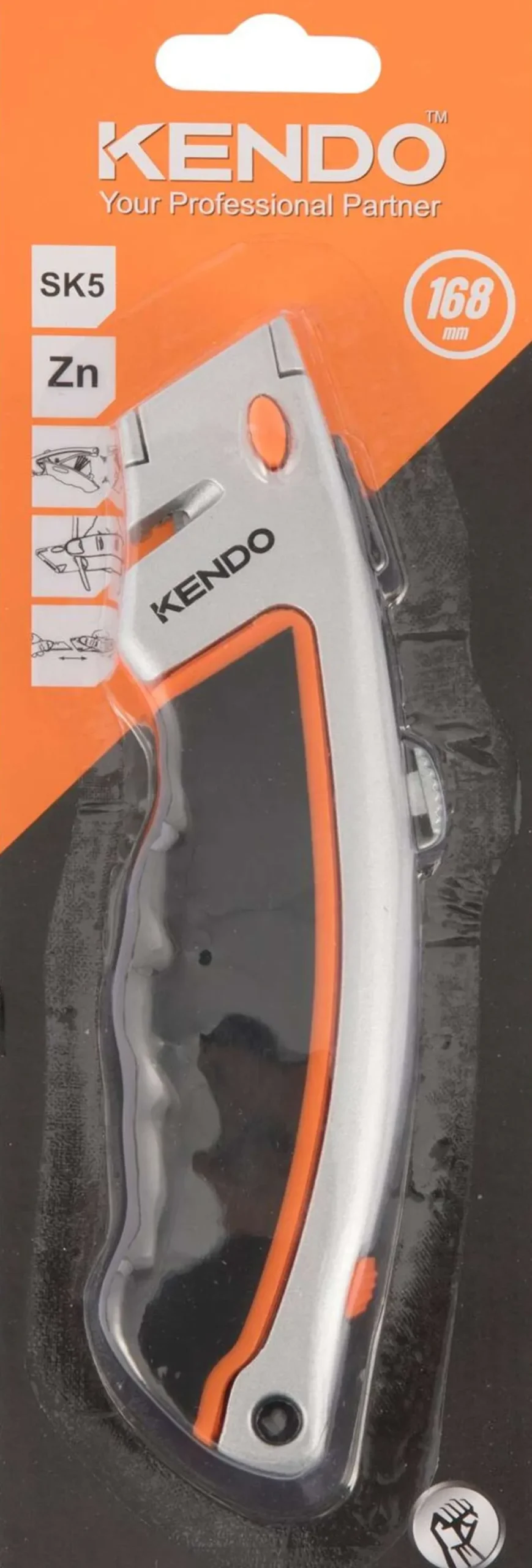 Kendo mattoveitsi heavyduty 5 vaihtoterällä