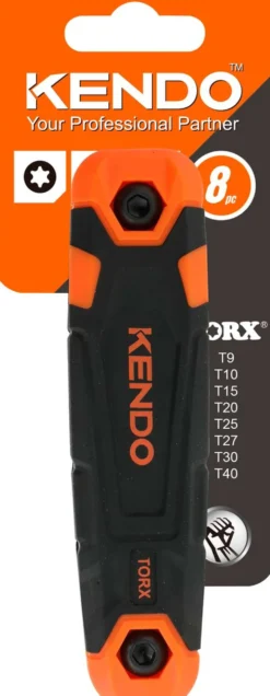 Kendo 8-osainen taitettava torx-avainsarja