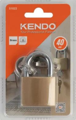 Kendo Riippulukko messinki, sangan vahvuus 6 mm