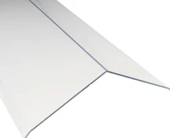 Keraplast harjamuovi 3050x125+125 mm 143° PC kirkas UV2 (+kiinn.ruuvit 4,8x50+al Ø19 mm 20kpl/pss)