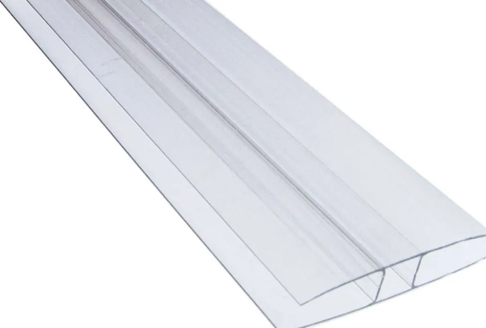 Keraplast H-profiili 10x3000 mm PC kirkas UV1
