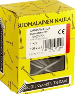 Koskensaaren Tehtaat Lankanaula kuumasink. 1kg 100x3,4mm