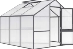 Kreative Gartentechnik kasvihuone Nelke III 9,59 m2 antrasiitinharmaa