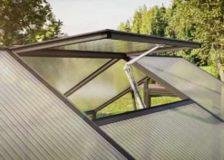 Kreative Gartentechnik kasvihuone Ortasia III 9,59 m2 antrasiitinharmaa lasi