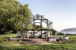 Kreative Gartentechnik kasvihuone Ortasia III 9,59 m2 antrasiitinharmaa lasi