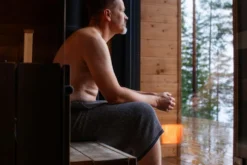 Lapuan Kankurit jättipyyhe Terva 85x180 cm musta-pellava