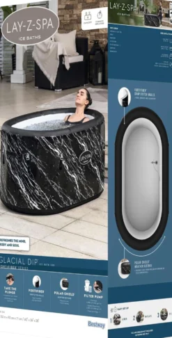 Lay-Z-Spa Glacial Dip -Kylmäallas Musta