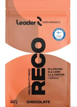 Leader Performance Reco proteiini-hiilihydraattijauhe suklaanmakuinen 800 g