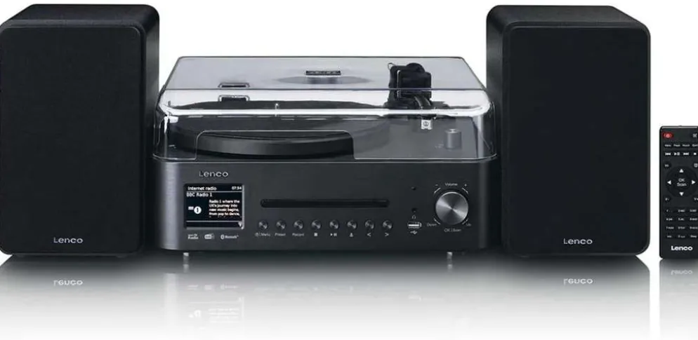 Lenco hifi‑järjestelmä MC-760BK, musta
