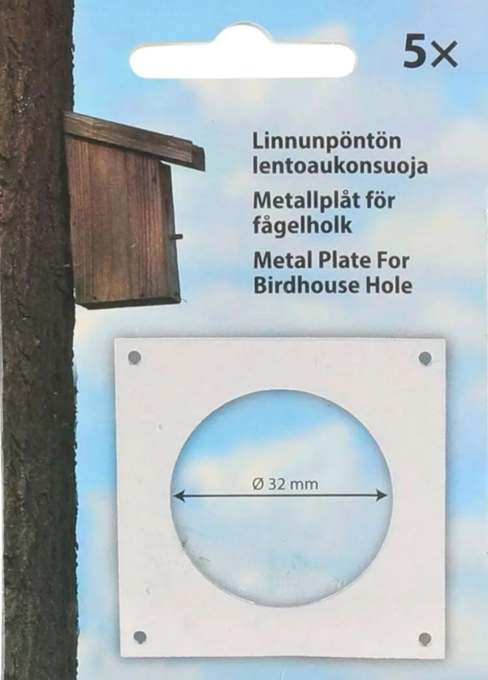 Linnunpöntön lentoaukonsuoja 5 kpl