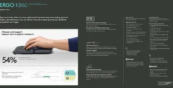 Logitech ergonominen näppäimistö Ergo K860