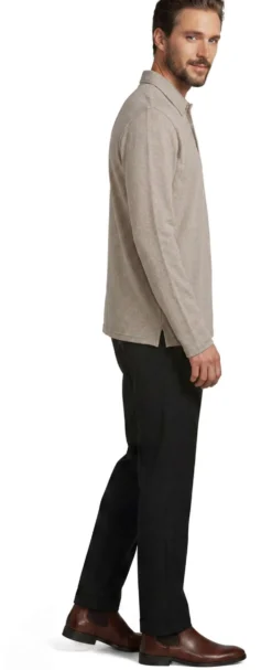 London Fog miesten pitkähihainen jacquard jersey -pikeepaita 194L292607