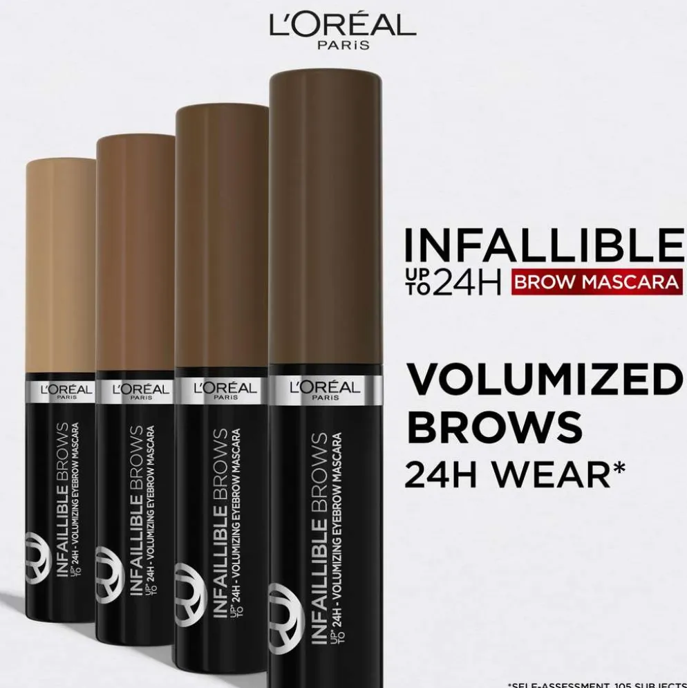 L'Oréal Paris Infaillible Brows 24H Volumizing Eyebrow 7.0 Blonde kulmamaskara 5ml