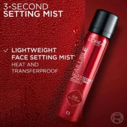 L'Oréal Paris Infaillible 3-Second Setting Mist meikinkiinnityssuihke 75ml