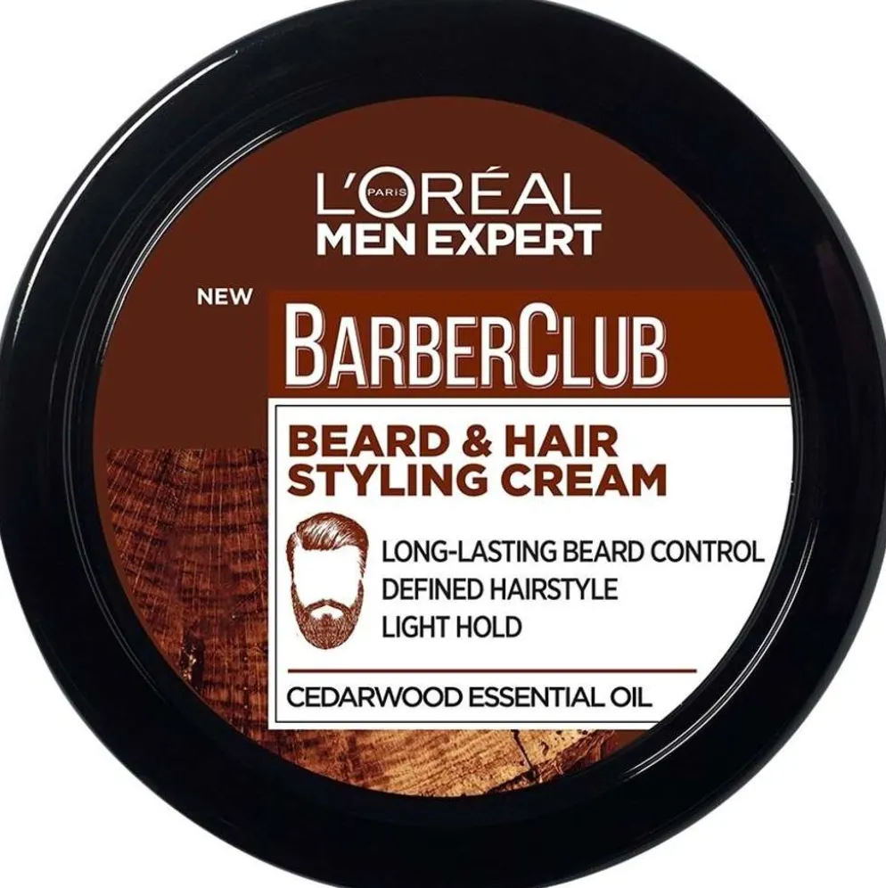 L'Oréal Paris Men Expert Club Beard & Hair Styling Cream parran ja hiustenmuotoiluvoide 75ml