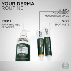 L'Oréal Paris Men Expert Derma Control puhdistusgeeli herkälle iholle 260 ml