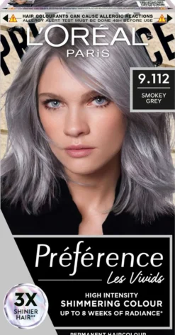 L'Oréal Paris Préférence Vivid Colours Smokey Grey intensiivinen kestoväri 1kpl