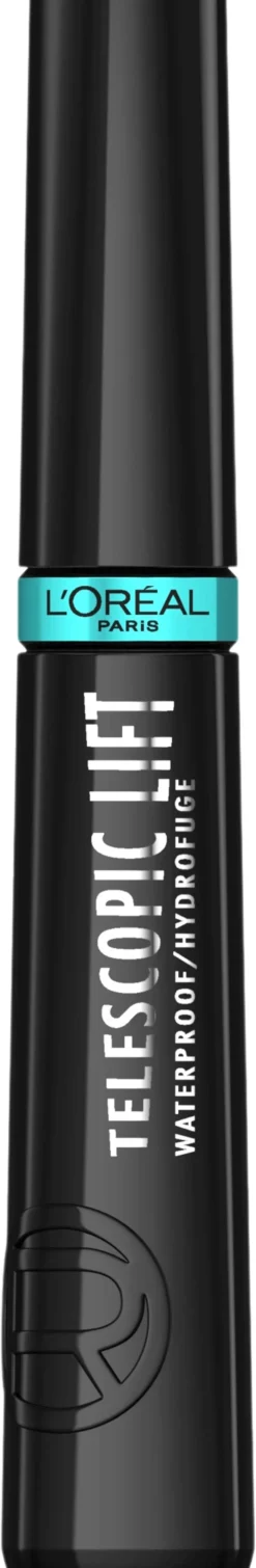 L'Oréal Paris Telescopic Lift Waterproof Black musta maskara 9,9ml