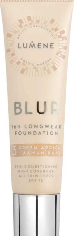 Lumene Blur Pitkäkestoinen meikkivoide SK15 3 Aamun kajo 30ml