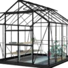 Lykke Kasvihuone Hybrid 8,2m2, musta