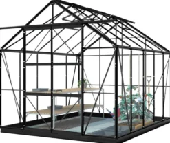 Lykke Kasvihuone Hybrid 8,2m2, musta