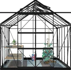 Lykke Kasvihuone Hybrid 8,2m2, musta