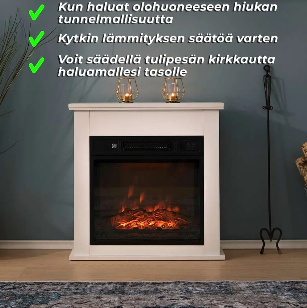 Lykke sähkötakka 2000 W S valkoinen
