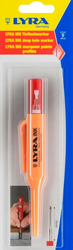 Lyra Reikämarkkeri INK punainen KP