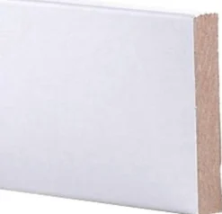Maler peitelista MDF 12x70x3300 melamiini valkoinen 22300 Maler