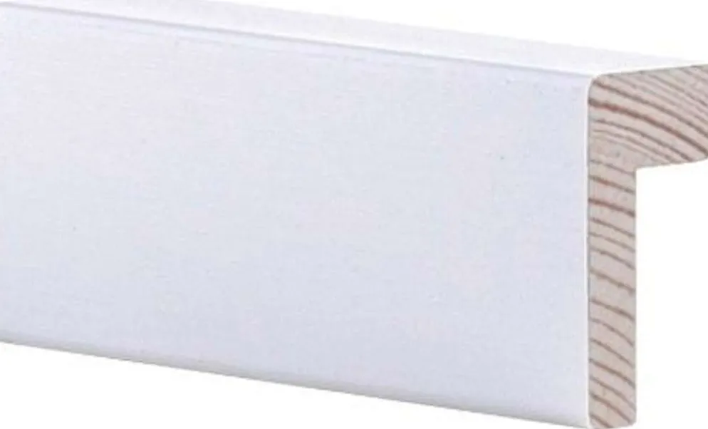 Maler reunalista sormijatkettu oksaton mänty 21x42/13x2200 maalattu valkoinen 32202 Maler