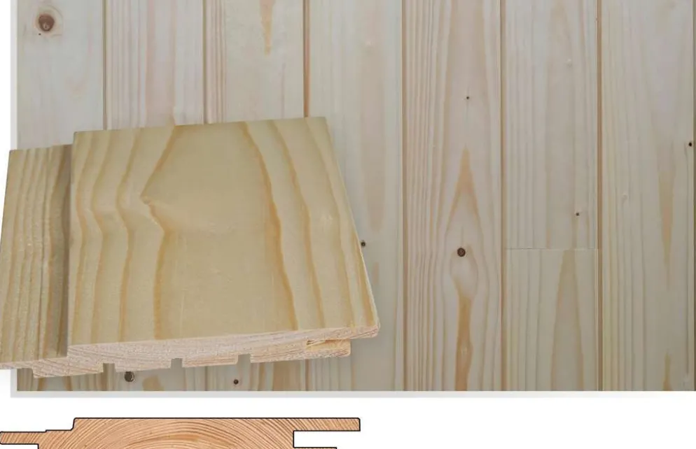 Maler STS-5 Paneeli A-Kuusi 15x95x2400 Puuvalmis