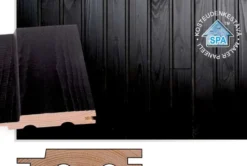 Maler STS-5 Paneeli A-Kuusi 15x95x2400 Ympäripontattu Spa Hiili