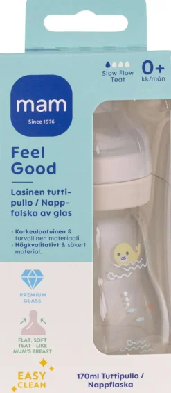 MAM Feel Good lasinen tuttipullo 170 ml