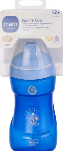 MAM 330ml Sports Cup 12+kk muki tiiviillä juomanokalla