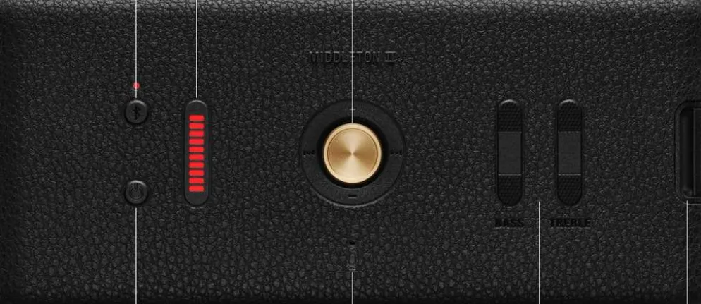 Marshall Bluetooth kaiutin Middleton II musta/messinki