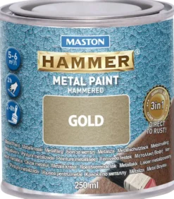 Maston metallimaali Hammer Vasaralakka kulta 250 ml