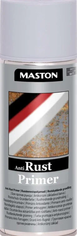 Maston ruosteenestopohjamaali spray Rust Primer 400 ml harmaa