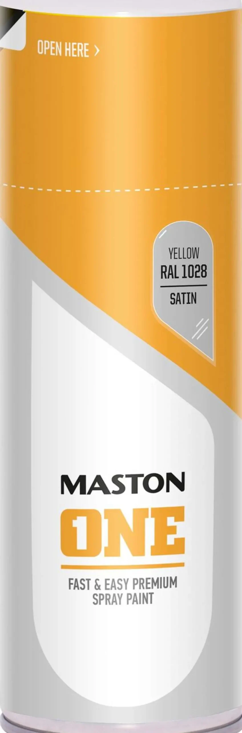 Maston spraymaali ONE 400 ml keltainen RAL1028 satiini