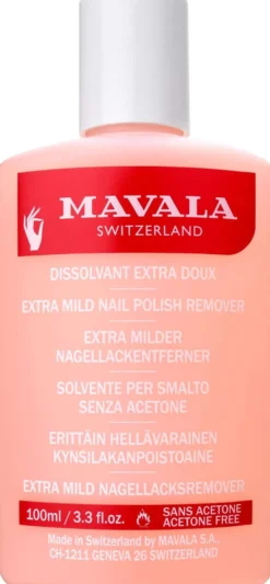Mavala 100ml Nail Polish Remower Pink kynsilakanpoistoaine pinkki