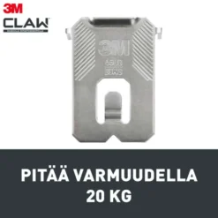 3M CLAW™-taulukoukku kipsilevylle, 20 kg 3PH20-4UKN, 4 ripustuskoukkua