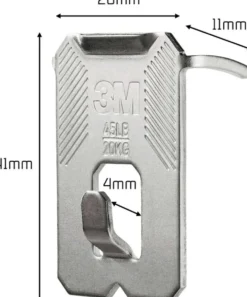 3M CLAW™-taulukoukku kipsilevylle, 20 kg 3PH20-4UKN, 4 ripustuskoukkua