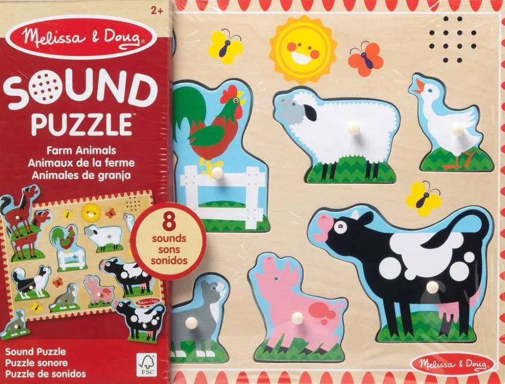 Melissa & doug Äänipalapeli Maatilan eläimet