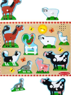 Melissa & doug Äänipalapeli Maatilan eläimet