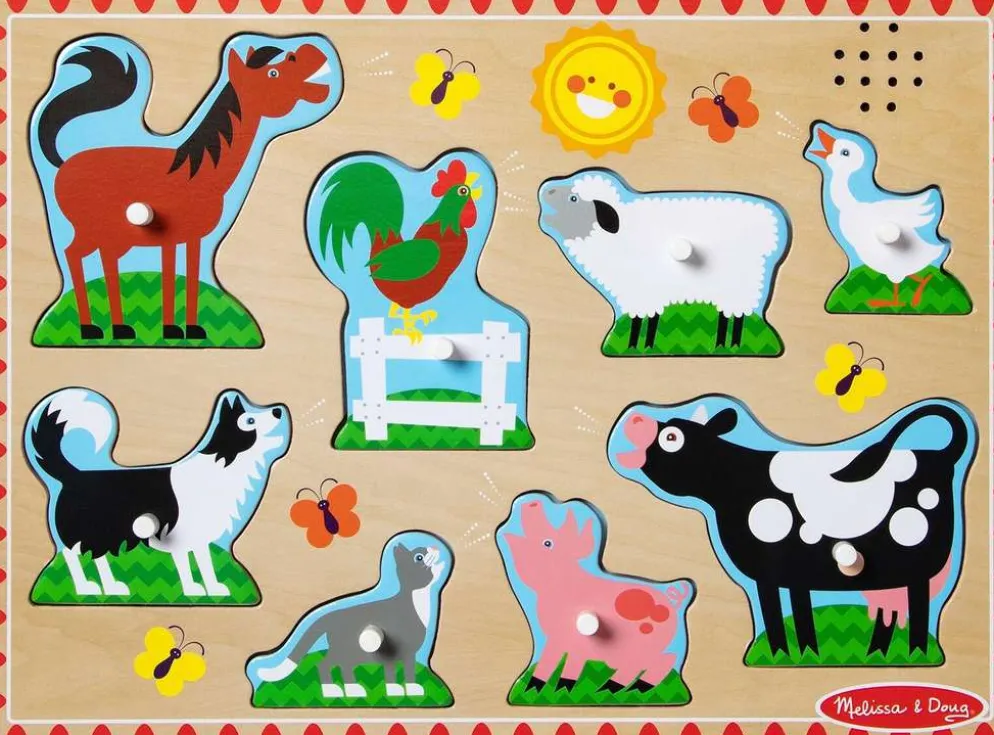 Melissa & doug Äänipalapeli Maatilan eläimet