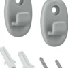 Metaltex seinäkoukku Onda 2 kpl
