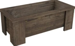 Miljöörakennus kukkalaatikko suorakaide harmaa 70x28cm korkeus 25cm