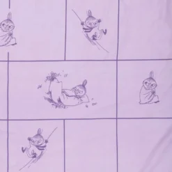 Moomin Arabia Muumi tyynyliina 50x60cm Pikku Myy lila GOTS