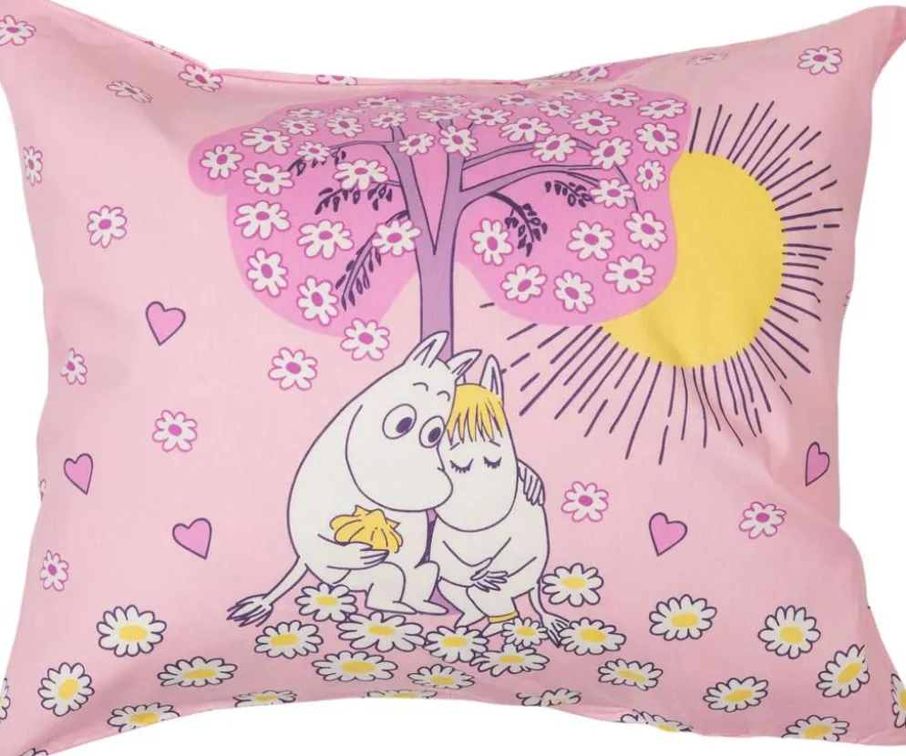 Moomin Arabia Muumi tyynyliina 50x60cm Sydänkäp. GOTS