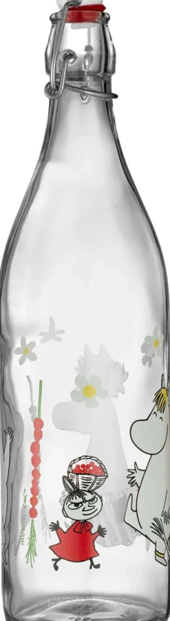 Muumi lasipullo Metsämansikat 1 l
