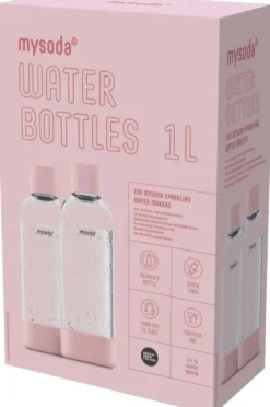 Mysoda Pink 1.0L juomapullo 2-pack